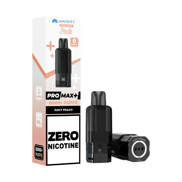 Juicy Peach Hayati Pro Max Plus 6000 Prefilled Pod Zero Nicotine